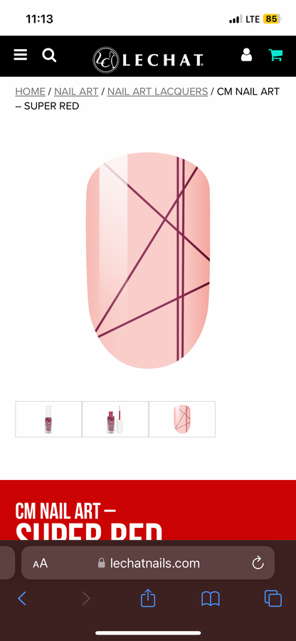 Lechat CM Nail Art Liner - Super Red CM23
