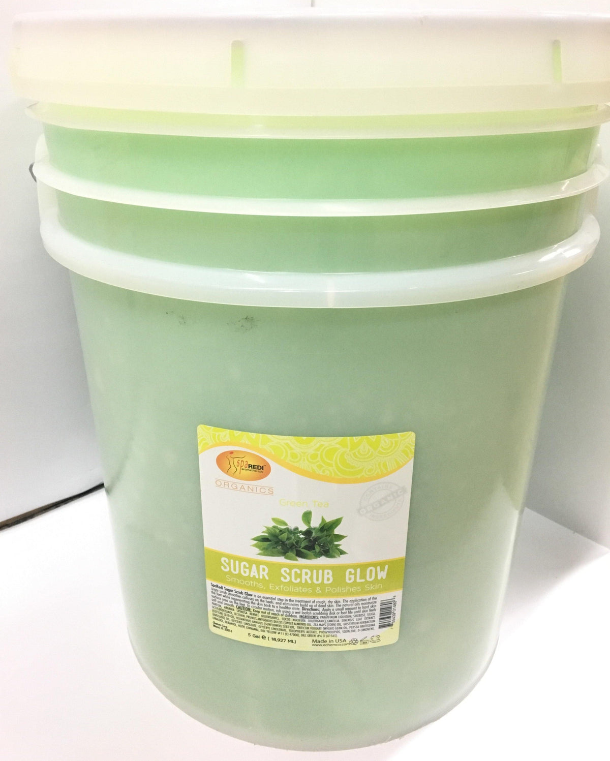Spa Redi - Sugar Scrub Glow - Green Tea 5Gal