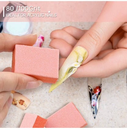 *1500pc DND Box Mini Nail Buffer - 80/80 Orange JAPAN