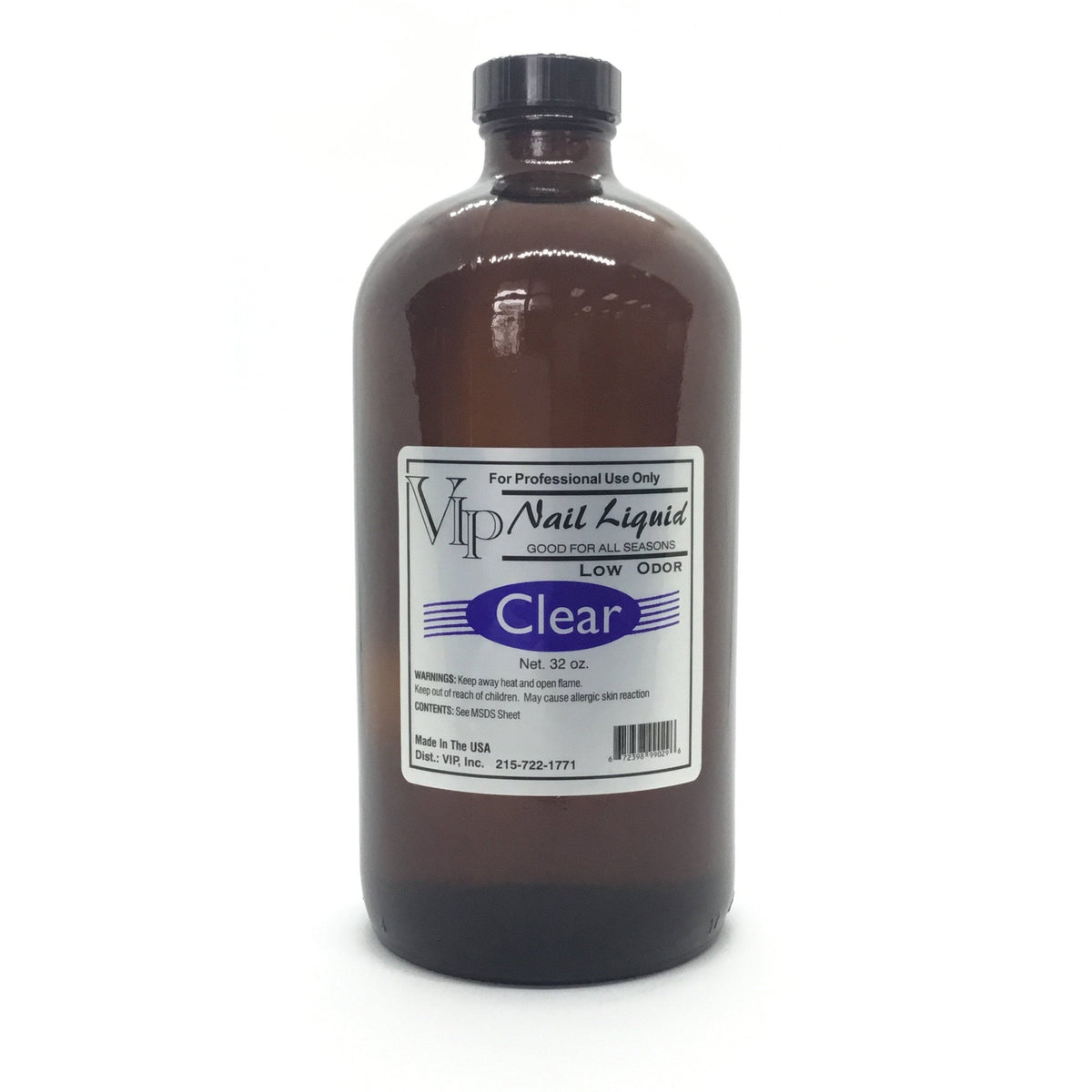 Vip Clear Nail Liquid (MMA) 032oz