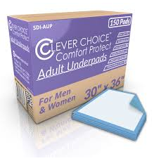 Clever Choice Comfort Protect Adult Underpads 30" x 36" 25 Pack