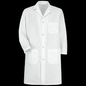 Professional White Lab Coat – Size Medium (5-Button Closure)