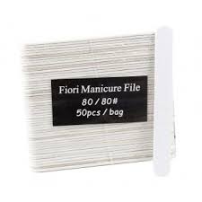 WS - Fiori Manicure Files White 80/80 (50pcs)