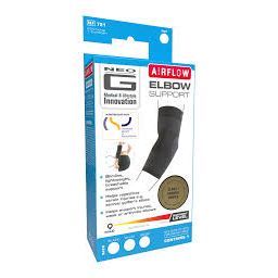 NEO G Airflow Breathable Elbow Support - Compression Sleeve, Small