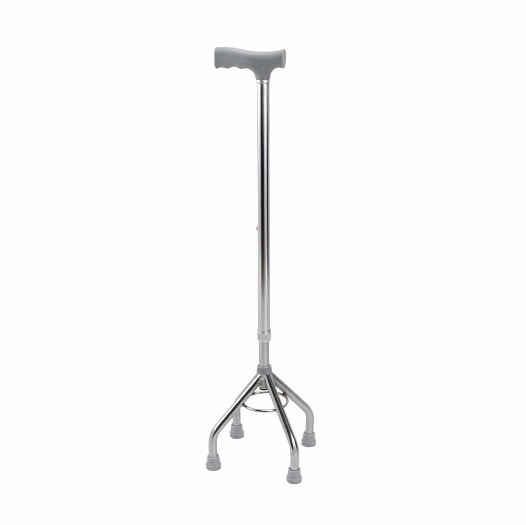Iron Medical Tetrapod 4-Legged Walking Cane with Adjustable Height