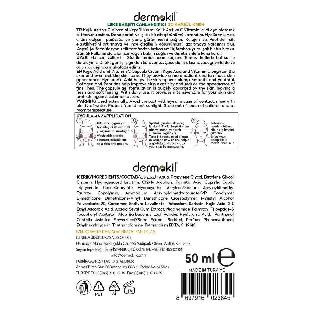 Dermokil Kojic Acid & Vitamin C Brightening Cream 50 ml