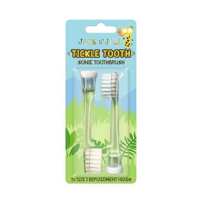 Jack N Jill Kids Tickle Tooth Sonic Replacement Brush Heads 2pk