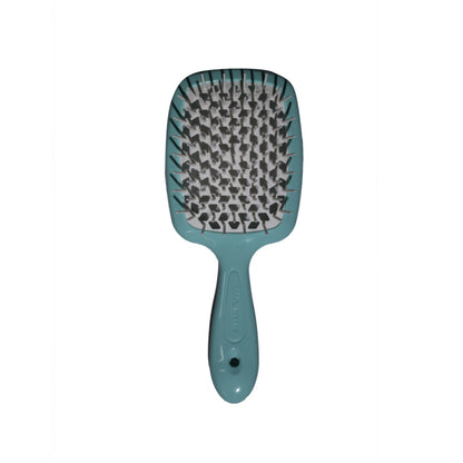 Janeke Superbrush Detangling Hair Brush Turquoise & White