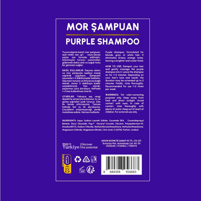 Yoon Anti-Brassiness Purple Shampoo for Blonde Hair 400 ml