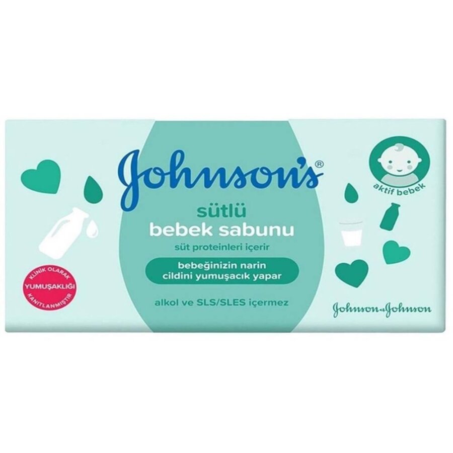 Johnson's Baby Milk Soap Bar Gentle Skin Cleansing 125g