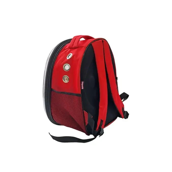 Petpretty Eco Astronaut Cat Carrier Bag Red for Travel