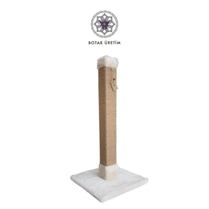 Botar Square Cat Scratching Post Durable Sisal Tower 80cm