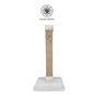 Botar Square Cat Scratching Post Durable Sisal Tower 80cm