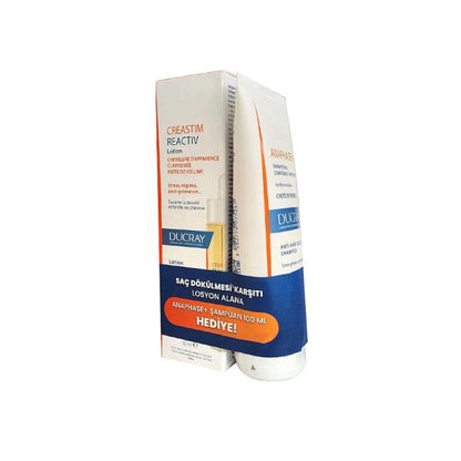 Ducray Hair Care Set - Anti-Hair Loss Treatment with Creastim Reactiv Lotion & Anaphase+ Shampoo
