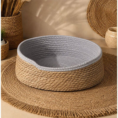 Lepus Wicker Scratching Bed for Small Dogs & Cats 40x12 cm