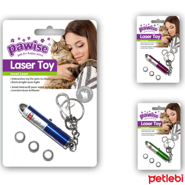 Pawise Laser Cat Toy Keychain with Batteries 8cm
