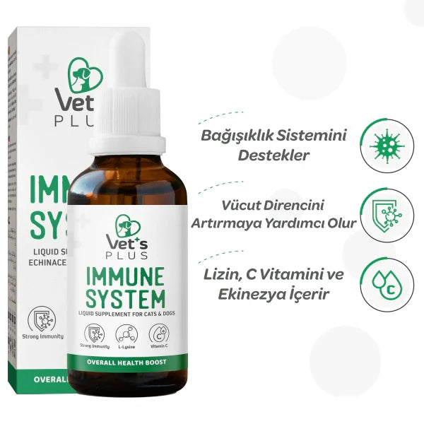 Vet's Plus Immune System Support Drops for Cats & Dogs 50ml