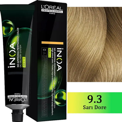 Loreal Professionnel Inoa Ammonia-Free Hair Color 9.3 Golden Blonde 60g