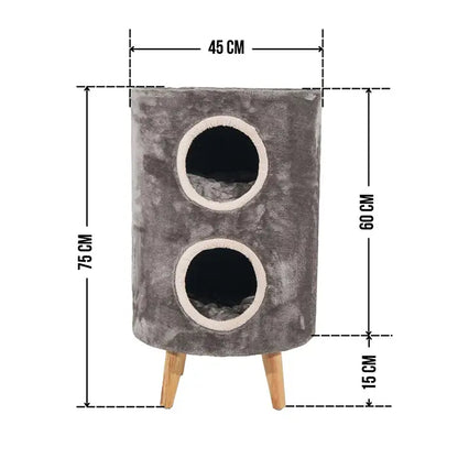 Lotus Pet Design Nice Grey Cat Scratcher for Play 1 Count