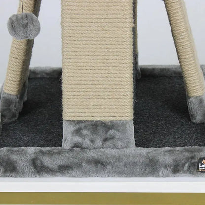 Lotus Pet Design Pyramid Grey Cat Scratcher Durable Sisal 1 pc