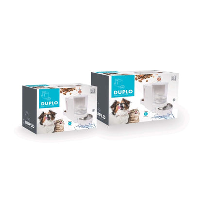 M-Pets Duplo 2-in-1 Automatic Food and Water Dispenser 3L