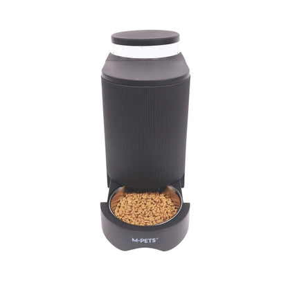 M-Pets Duplo Double Food and Water Bowl 3L/1.3kg Black