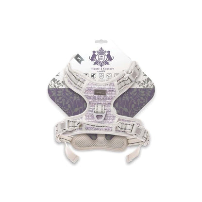 M-Pets Haute Couture Purple Dog Harness Reflective Stitching Small