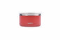 M-Pets Splash Control Metal Water Bowl for Pets Red 3.7L