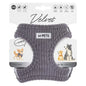 M-Pets Velvet Dog Harness Soft Ribbed Mesh Grey XXS