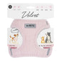 M-Pets Velvet Dog Harness Soft Ribbed Polyester Pink Small