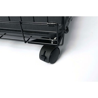 M-Pets Voyager 2-Door Wheeled Dog Crate XLarge Black 106cm