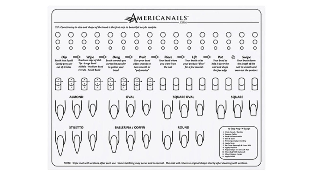 AmericaNails - Silicone Training Mat
