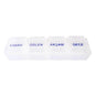 Megev Daily Pill Organizer with 4 Compartments