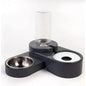 Glipet Adjustable Elevated Pet Bowl Set with Steel Bowls 1000ml