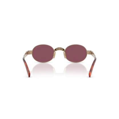 Miu Miu 0MU B51S Women's Designer Sunglasses Gold/Grey 47mm