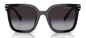 Miu Miu 13W 1Ab-5d1 Black Acetate Gradient Sunglasses 55mm