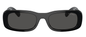 Miu Miu SMU 08Z Black Bone Oval Sunglasses 53mm