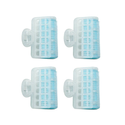 Nascita Blue Clip-In Hair Rollers for Heatless Volume 4 Pieces