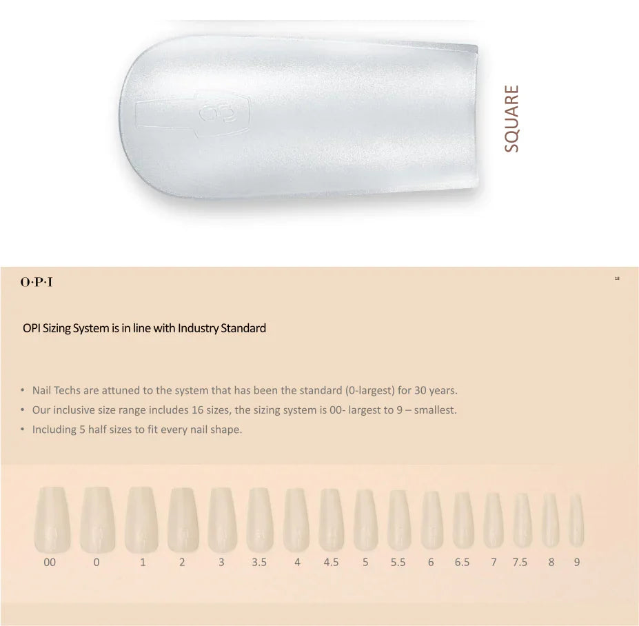 OPI - GELevate - Soft Gel Tips 640pc - Square