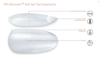 OPI - GELevate - Soft Gel Tips 640pc - Round