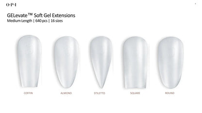 OPI - GELevate - Soft Gel Tips 640pc - Round