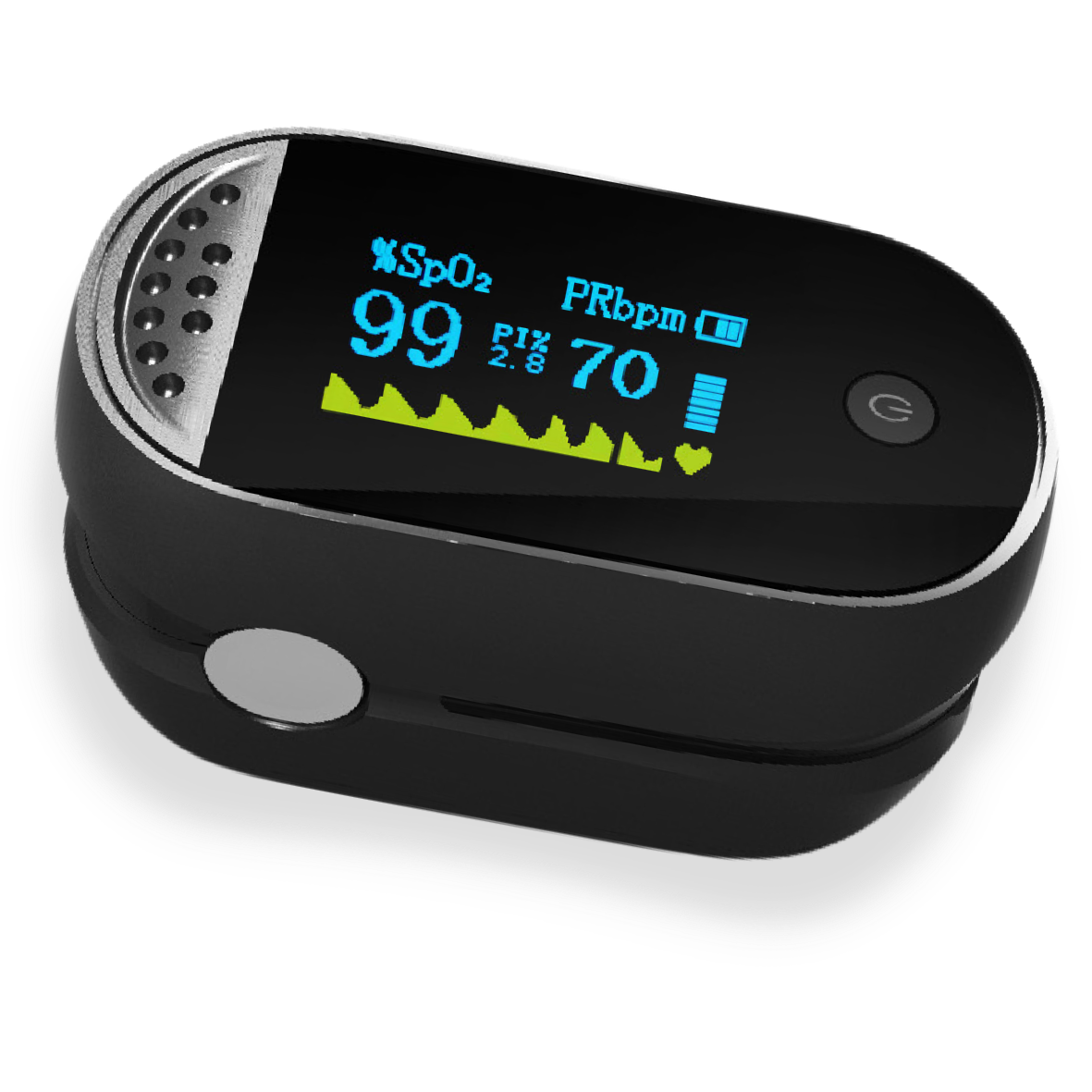 Iron Medical Fingertip Pulse Oximeter for Oxygen Monitoring