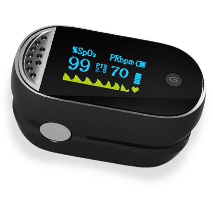 Iron Medical Fingertip Pulse Oximeter for Oxygen Monitoring