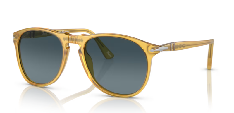 Persol 0PO9649S Classic Pilot Sunglasses for Men 55mm