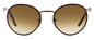 Persol 2422-S-j 992/51 Brown Metal Round Sunglasses 51mm