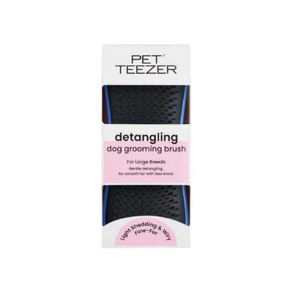 Pet Teezer Detangling Dog Brush for Knots and Tangles Grey