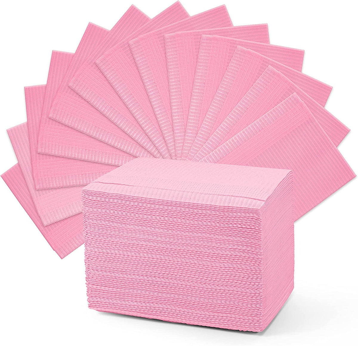 Gel-Le - Disposable Poly-Back Manicure Towels 125pc (Pink)