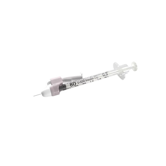 BD SafetyGlide Insulin Syringes 0.3 mL 31G x 8mm