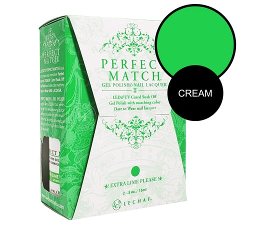Lechat - Perfect Match - #256 Extra Lime Please .5oz(Duo(Limited)