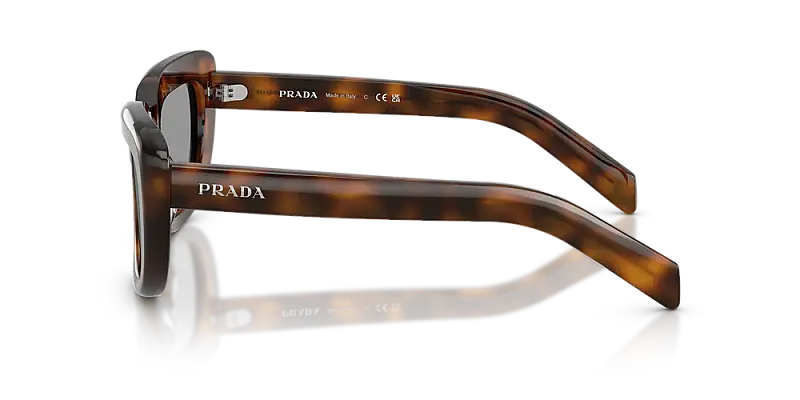 Prada 0PR D07S Women's Square Sunglasses with Grey Lenses 53mm